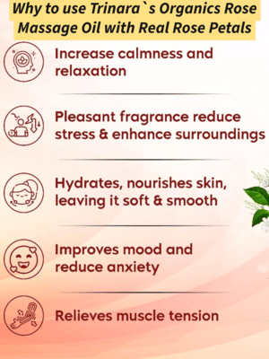 Rose Massage Oil (With Real Petals )- 210ML