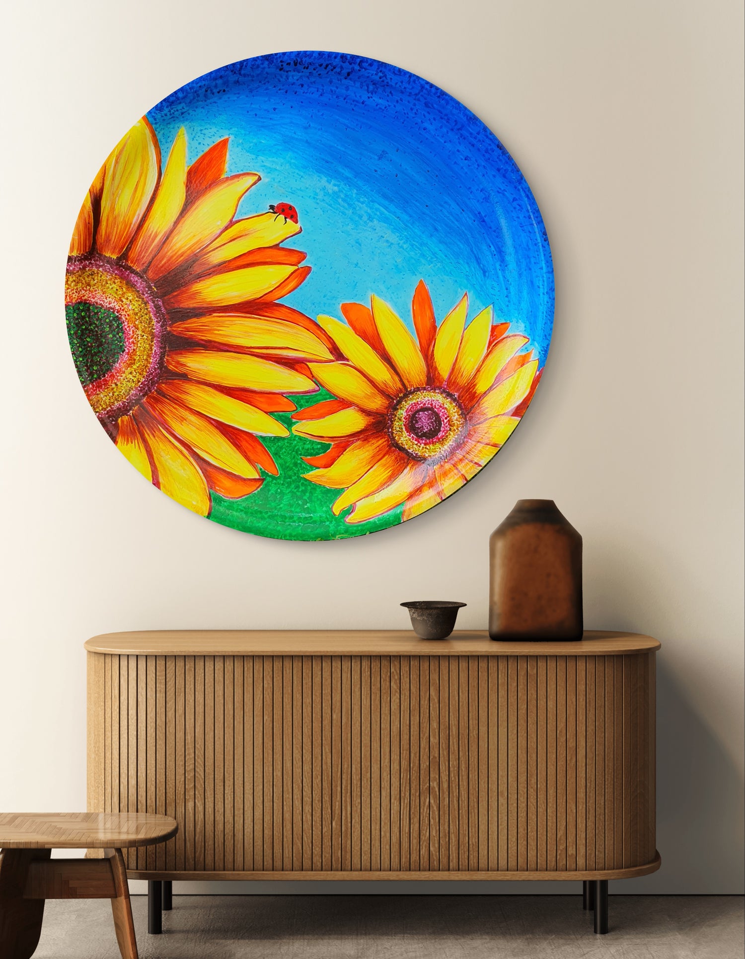 The Sunflower Plate Art wall decor