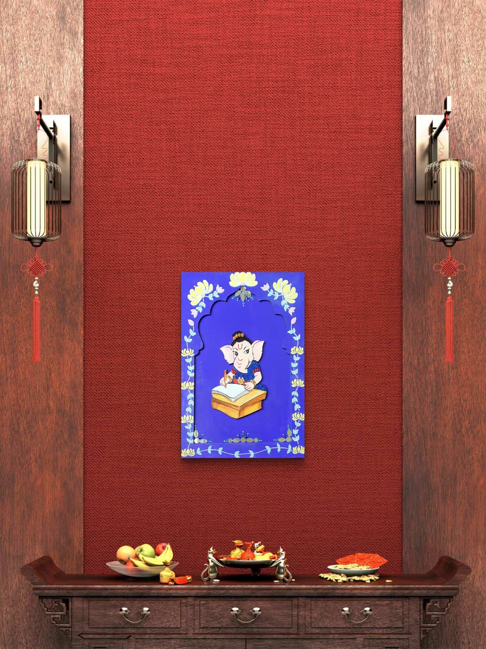 Ganesha Handpainted Wall Décor