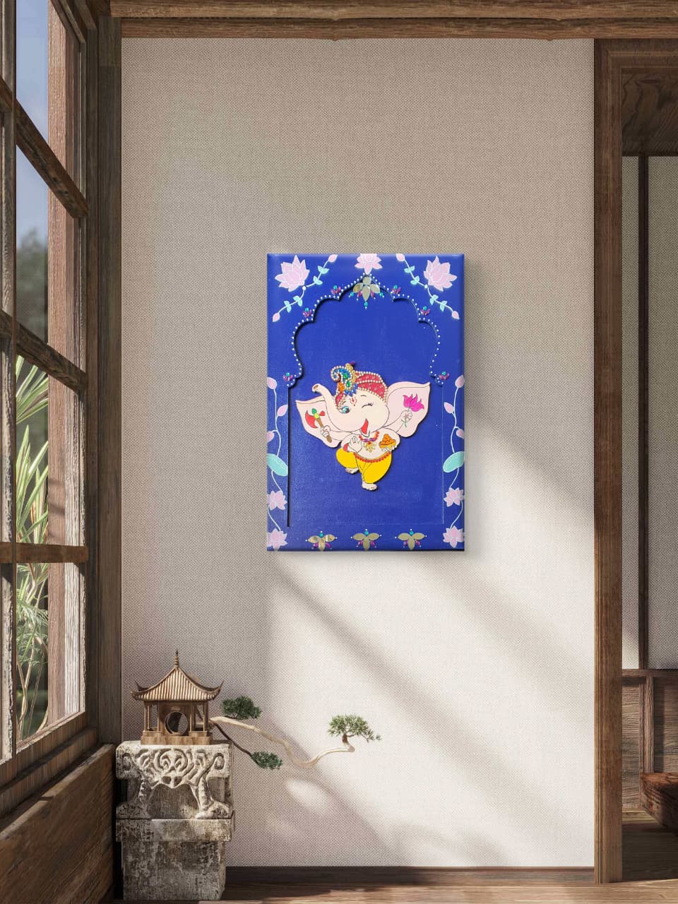 Ganesha Handpainted Wall Décor