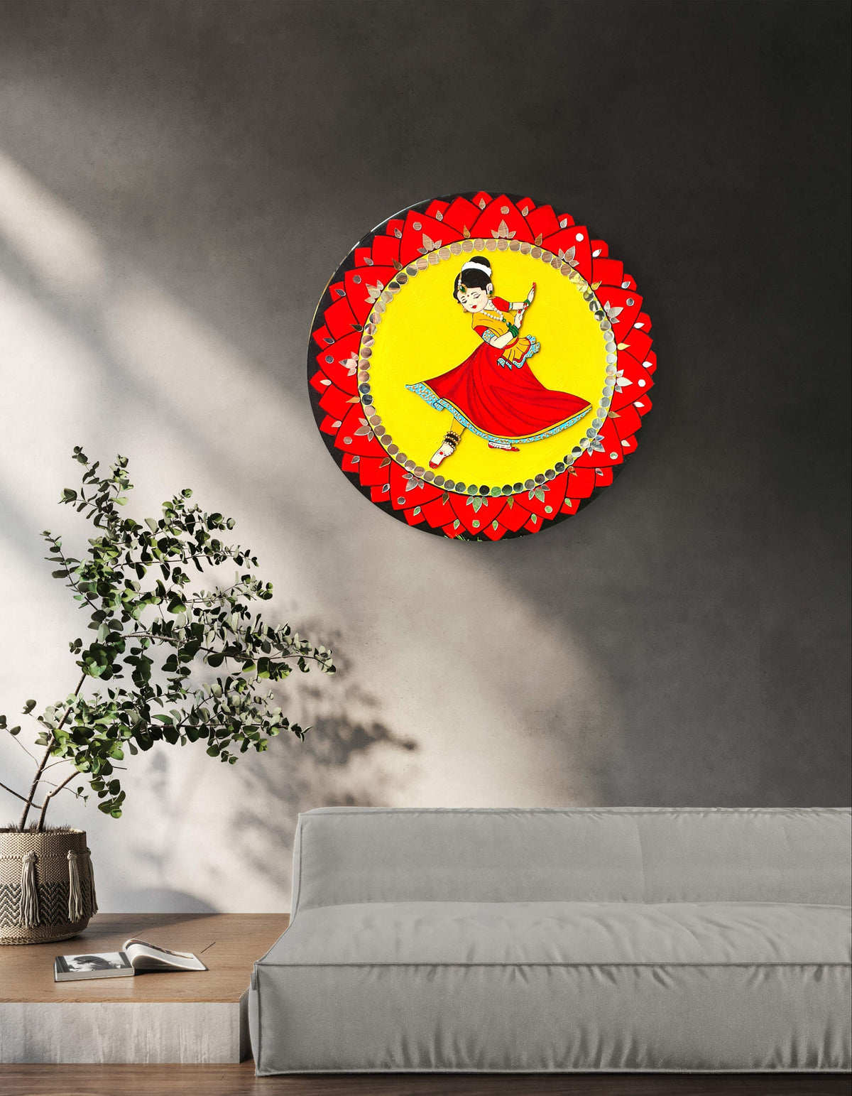 The Indian Classical Dancing Girl wall Décor