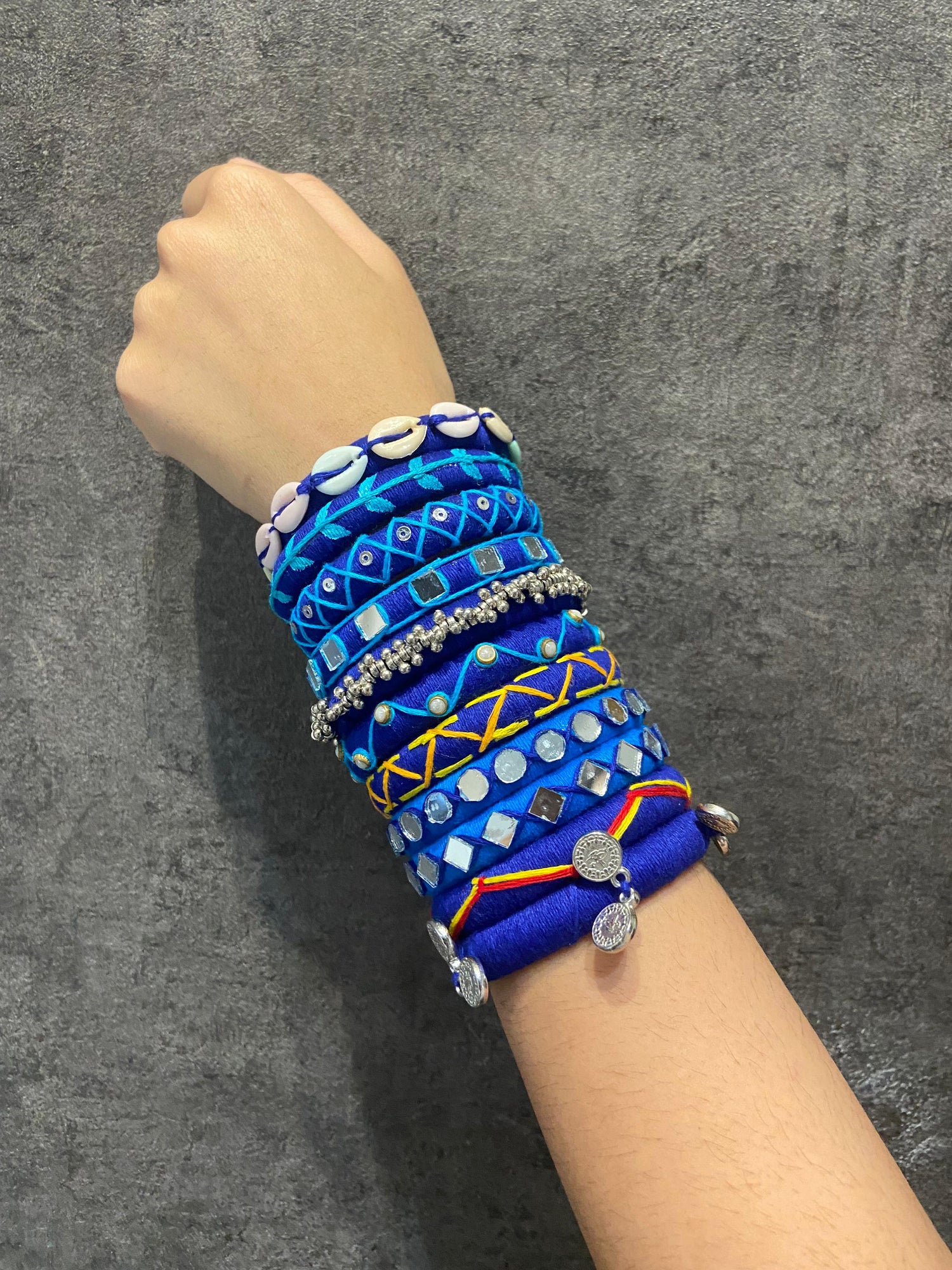 Siya (royal blue handcrafted bangles)