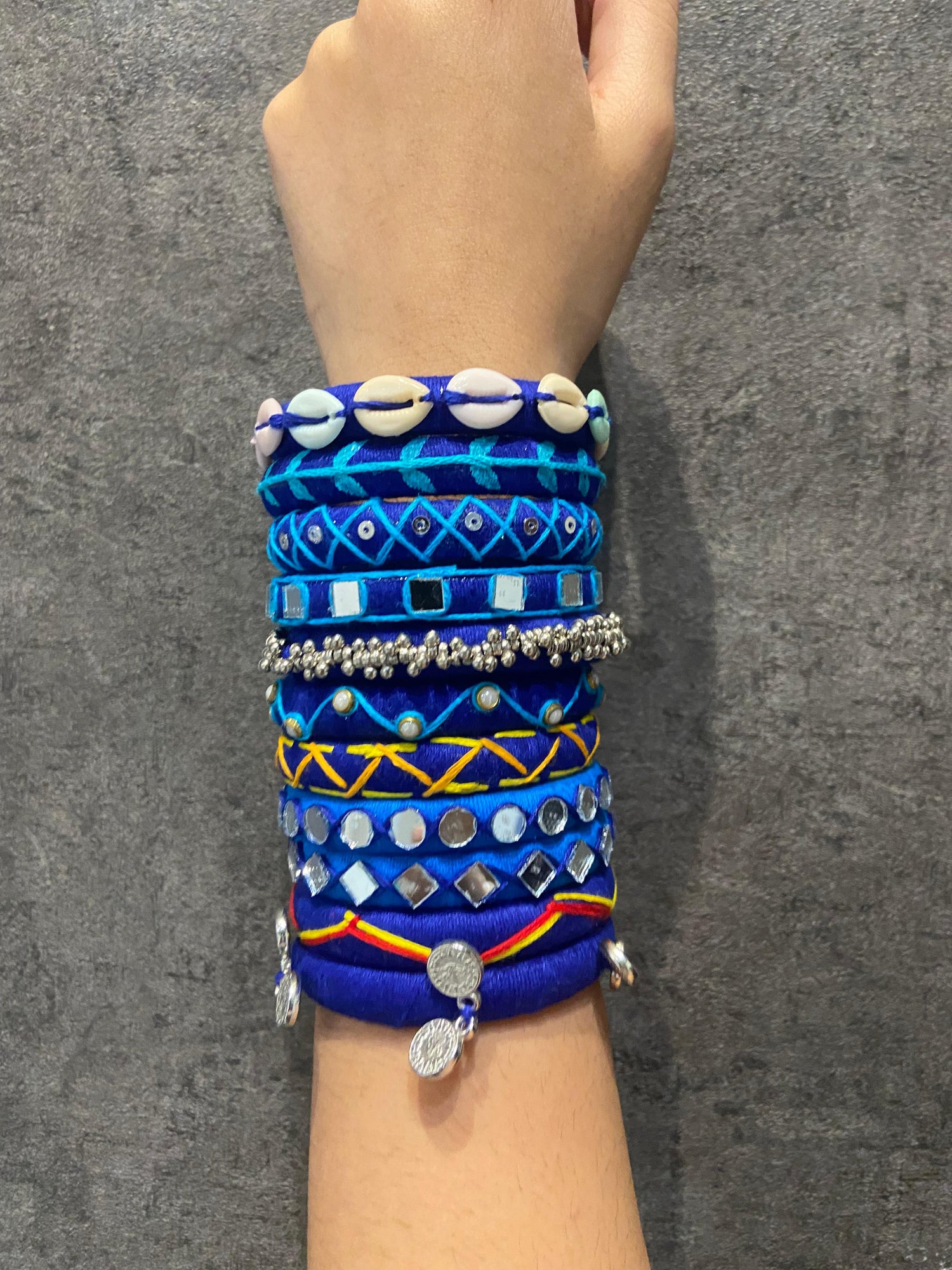 Siya (royal blue handcrafted bangles)