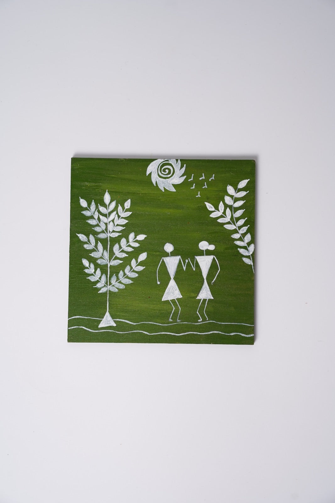 Canvase Warli art, a traditional folk painting