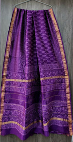 Maheshwari Silk Saree – Handblock Printed with Natural Vegetable Dyes