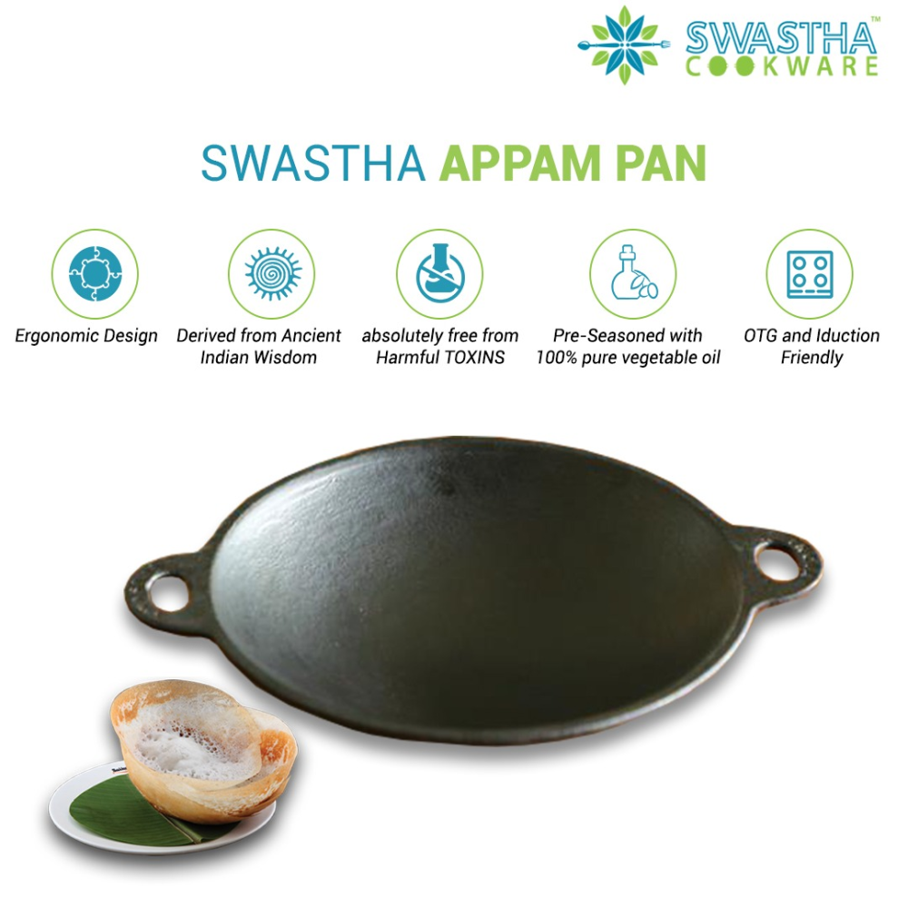 Swastha Cookware Cast Iron Appam tawa