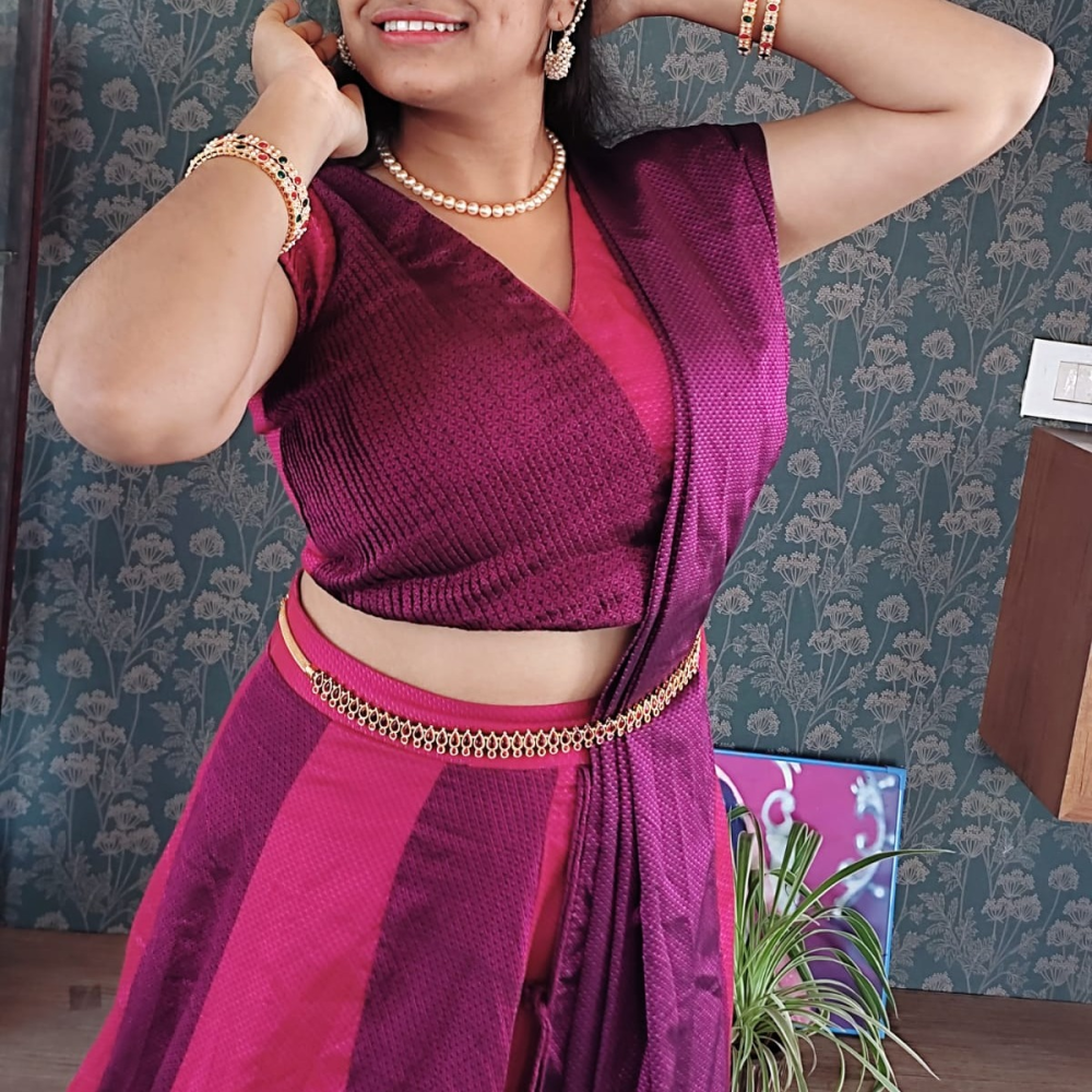 Colour Combo Kali Lehenga