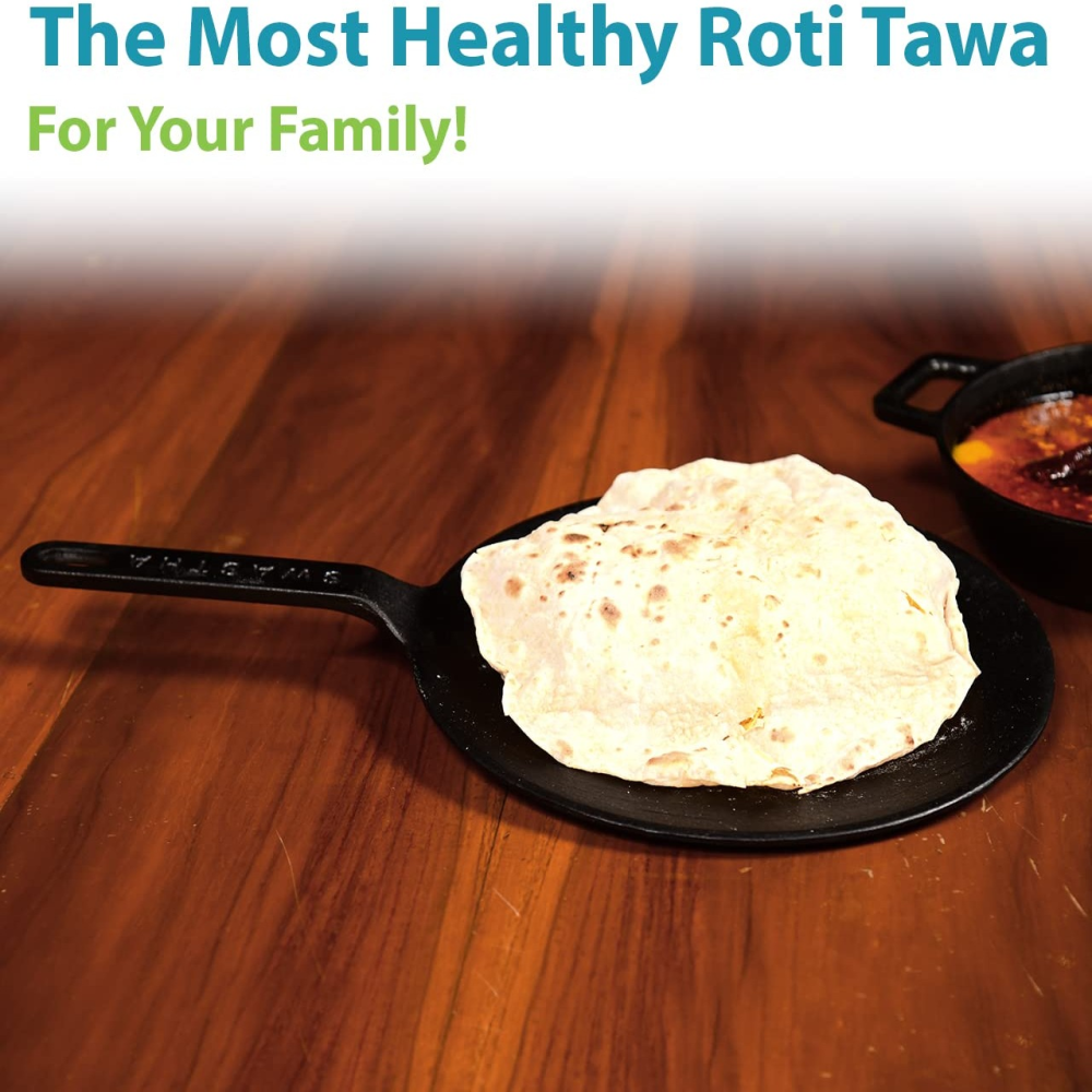 Swastha Cookware Cast Iron 10" Roti tawa