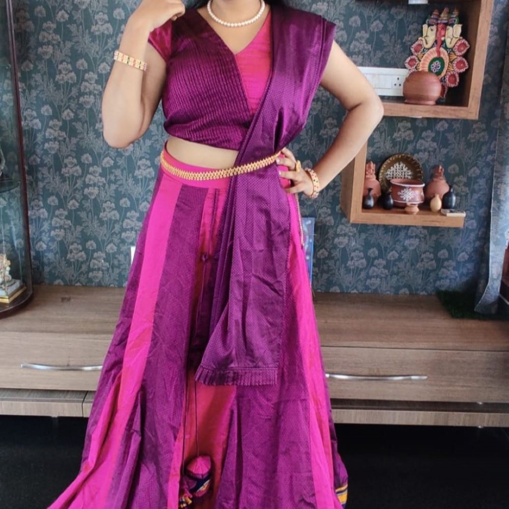 Colour Combo Kali Lehenga