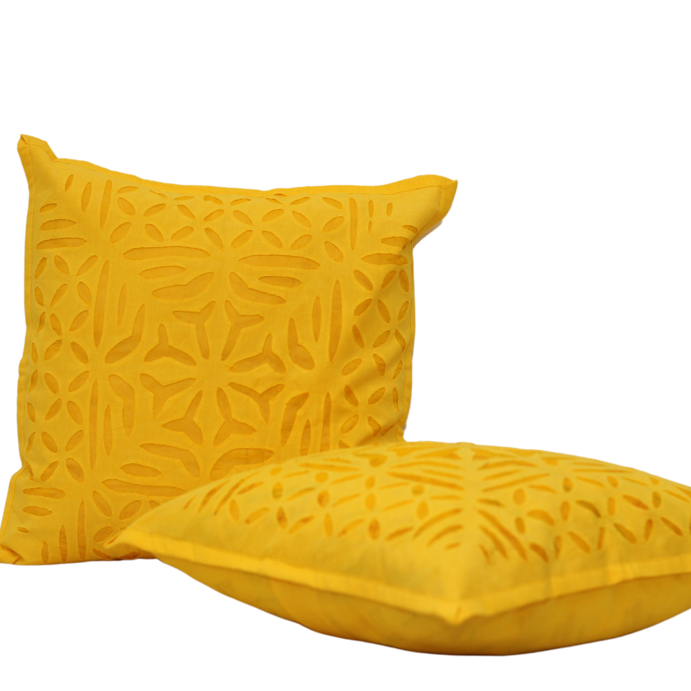 Applique cutwork cushion cover(set of 2)