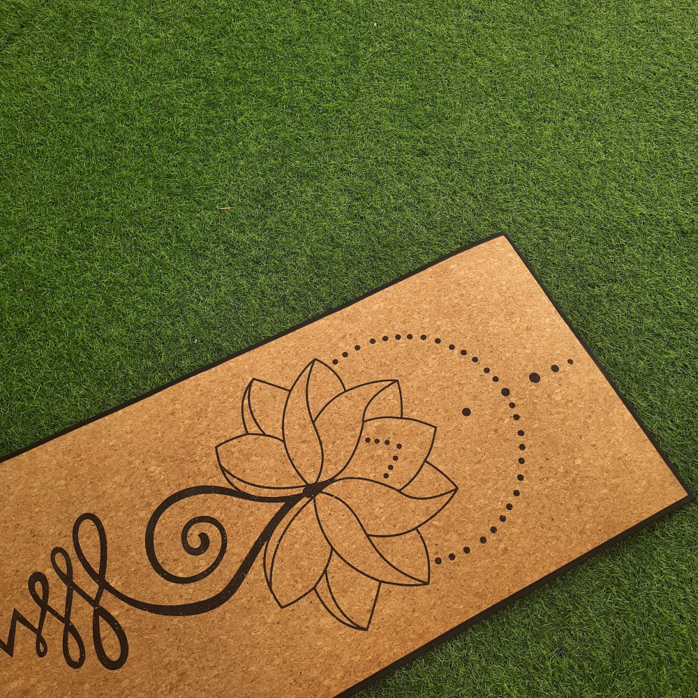 Cork Yoga Mat - Lotus