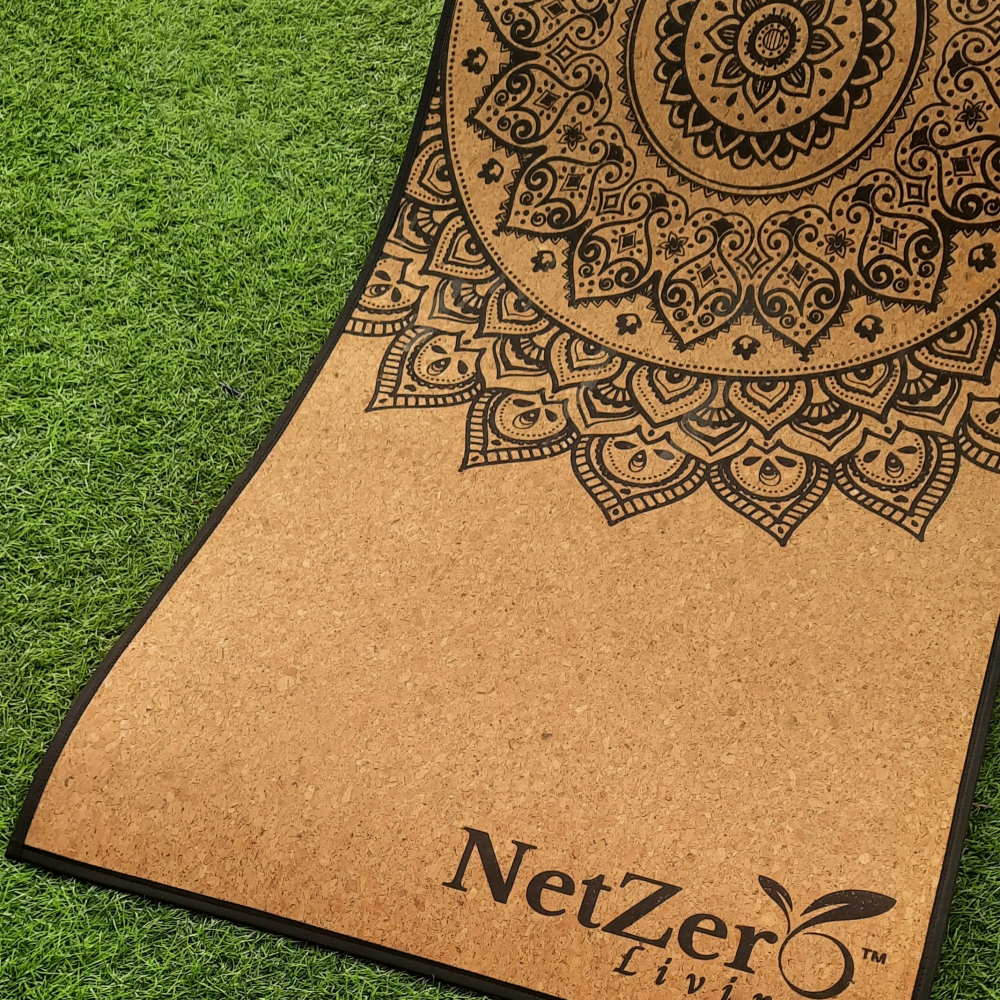 Cork Yoga Mat - Mandala