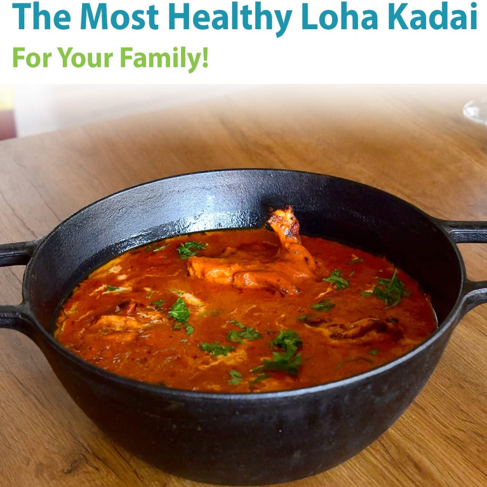 Swastha Cookware Cast Iron 10 " Kadhai